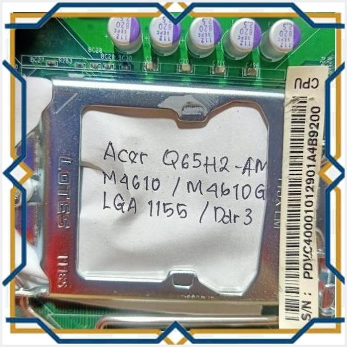 [kgc] motherboard acer m4610 m4610g q65h2-am lga 1155 ddr3 + backpanel kg