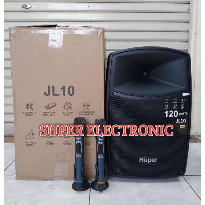 Speaker Huper Portable Jl10 Original Speaker 10Inch Garansi Resmi