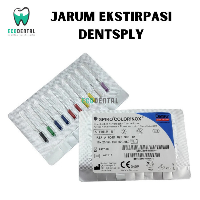 JARUM EKSTIRPASI DENTPLY ENDO SPIRO COLORINOX
