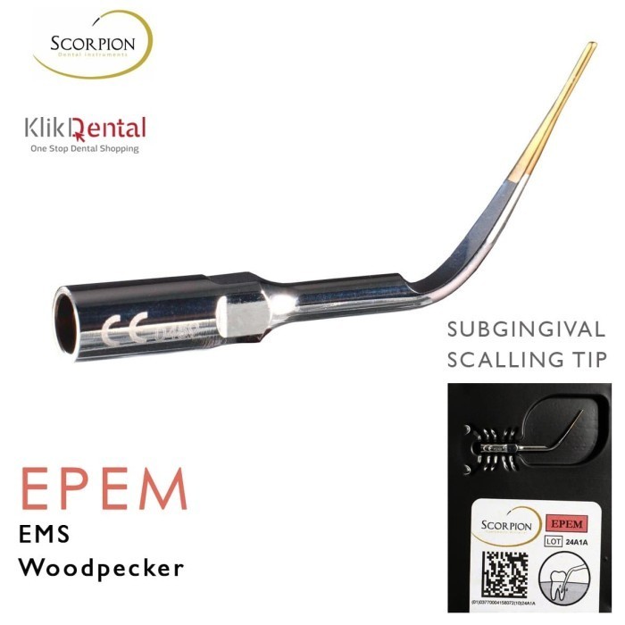 KLIK DENTAL SCORPION SCALER TIP PERIO ( EP ) FOR EMS SKELER TIP