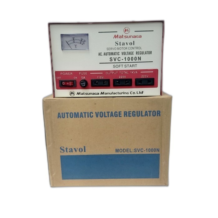 Stavolt Svc 1000W Matsunaga / Stabilizer Svc 1000Va Mts / 1000 Watt