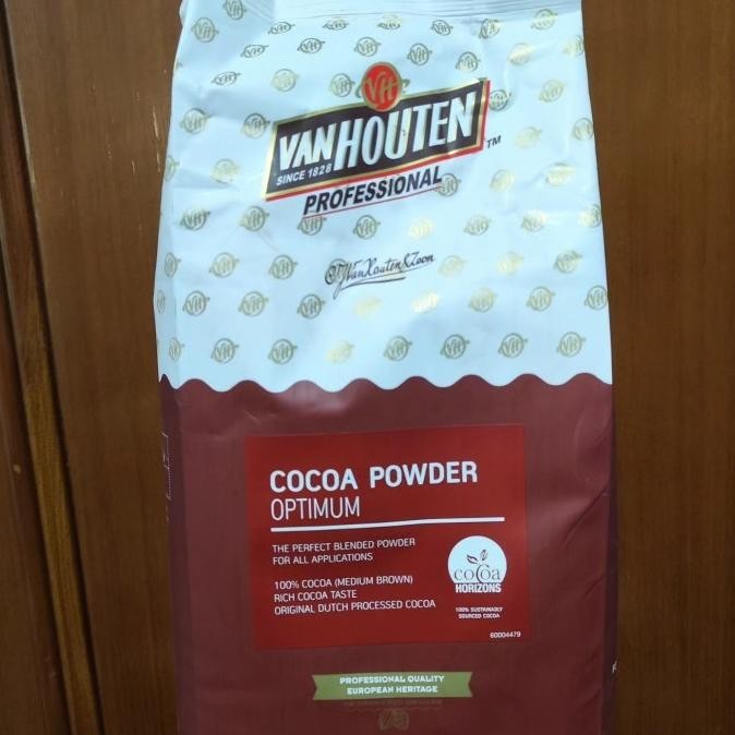 VAN HOUTEN OPTIMUM COCOA POWDER 1 KG / COKLAT BUBUK VAN HOUTEN ASLI TF