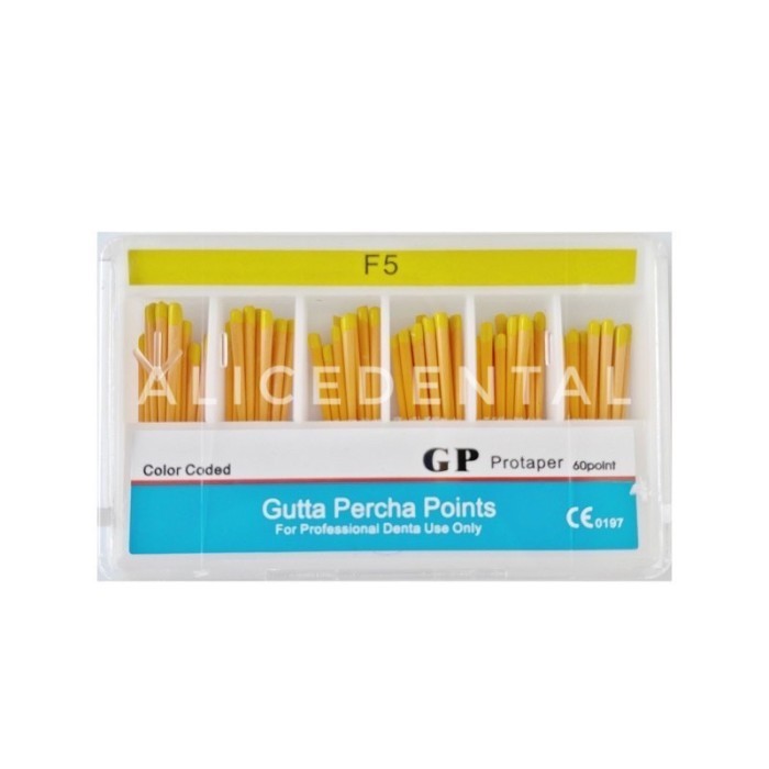 DENTAL GUTTA PERCHA PROTAPER F4 F5 GUTTAPERCHA GUTTAP GUTAP ENDO GIGI