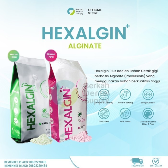 DENTAL ALGINATE HEXALGIN HIJAU