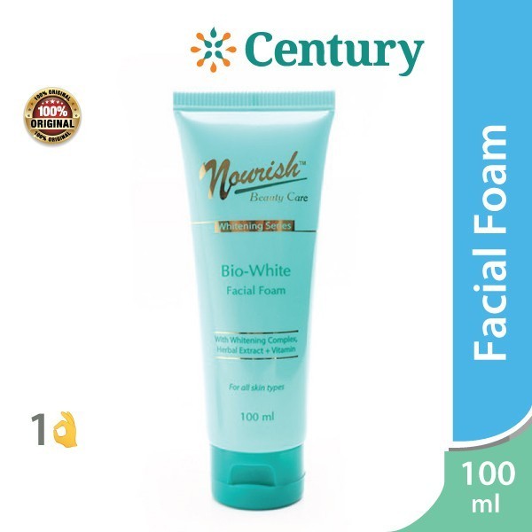 Nourish Beauty Care Bio White Facial Foam 100ml / Whitening / Pembersih Wajah / Wajah Putih