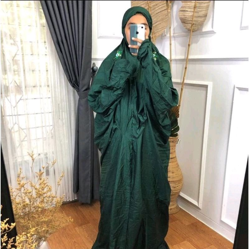 PREMIUM Set mukena terusan + sajadah travel