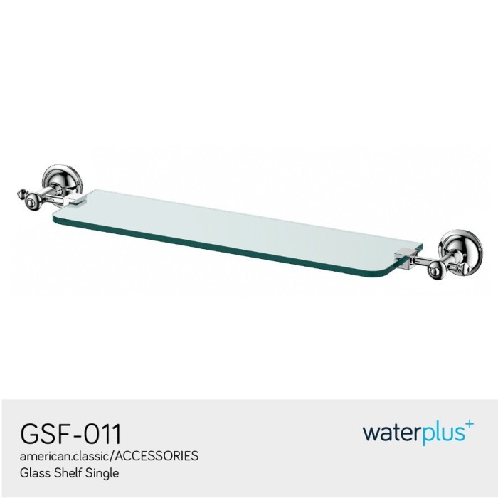 WATERPLUS GLASS SHELF SINGLE GFS-011