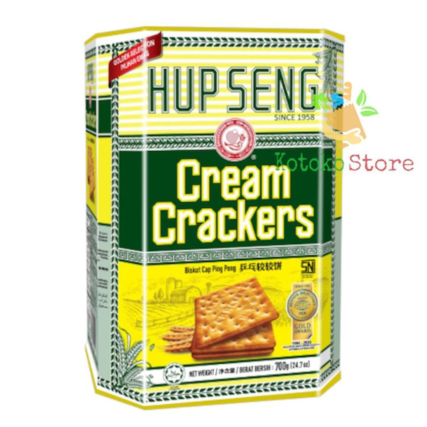 

Hup Seng Cream Craers Kaleng / Hup Seng Biskuit Asin Kaleng 700Gr