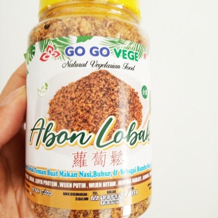 

Abon Lobak Vegetarian Vegan Go Go Veggie 150G 015