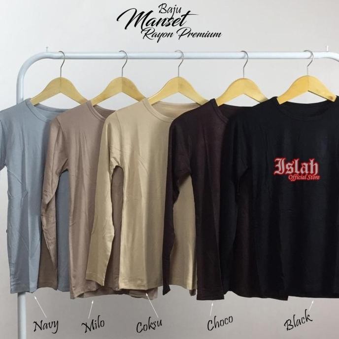 Manset Kaos Atasan Wanita Oblong Rayon Premium Standard & Jumbo