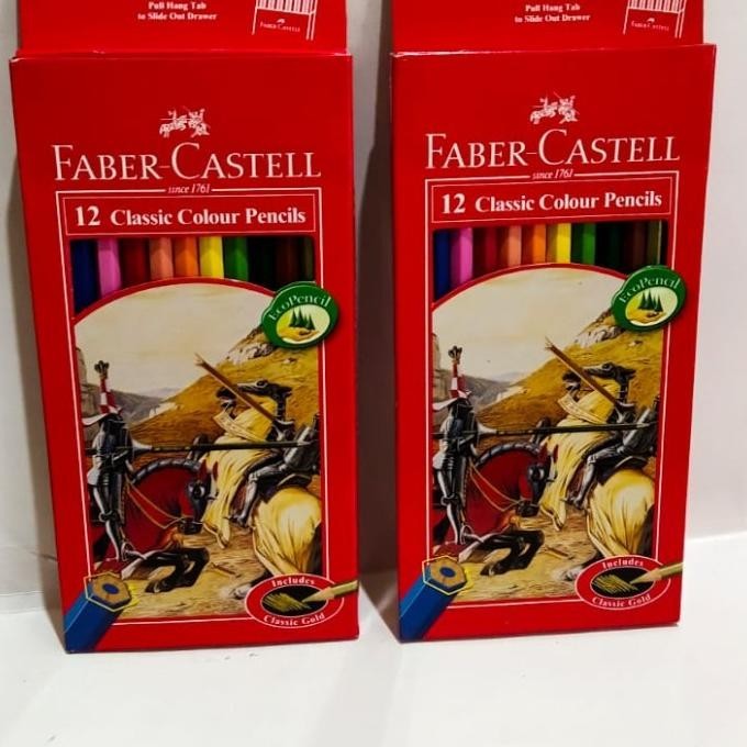 

New! pensil warna faber castell 12 warna .,