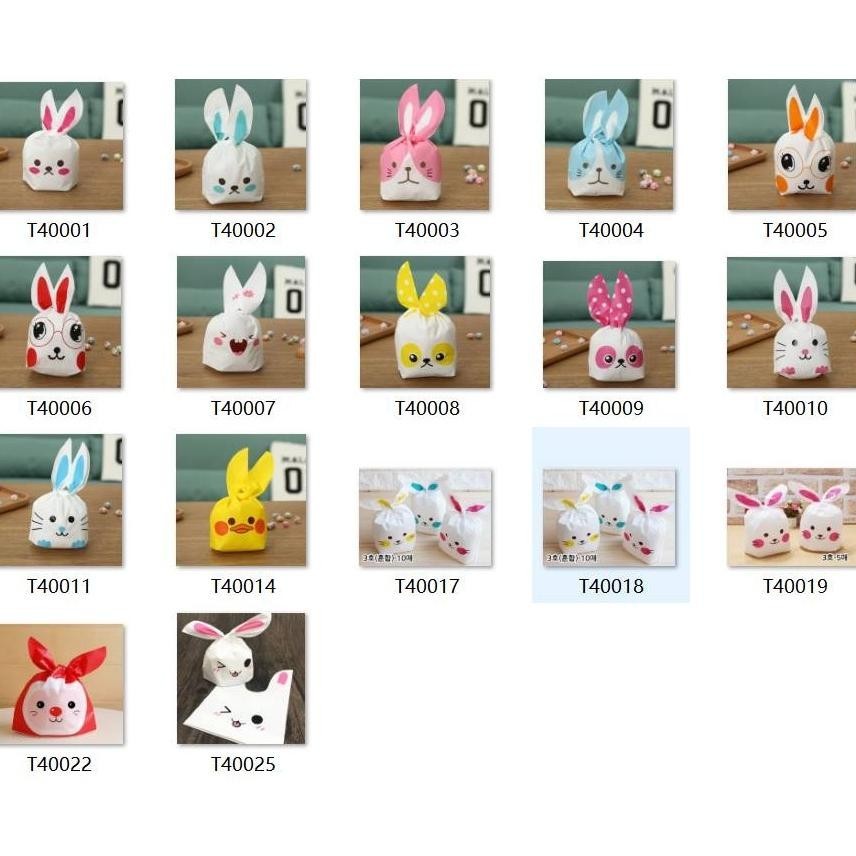 

VIRAL (GROSIR) MYSTYLE PLASTIK SOUVENIR KELINCI 1 PACK ISI 50 PCS MOTIF RANDOM UKURAN KECIL & BESAR TAS SOUVENIR ULANG TAHUN TAS SNACK SN69