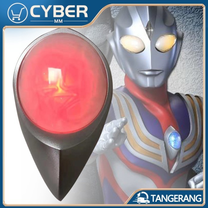 Ultraman Tiga Chest Light Timer / Color Timer Dengan Suara dan Lampu