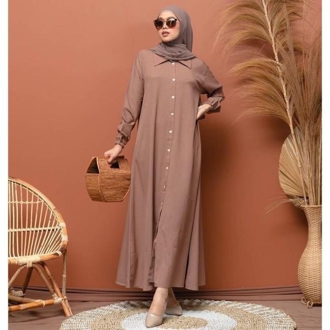 Gamis Nidia Full Kancing Busui Friendly