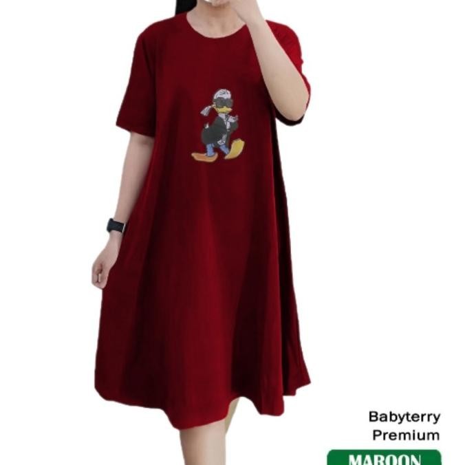 Baju Kaos Tunik Dress Polos Dress Tunic