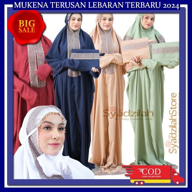 Mukena Terbaru 2024 Bahan Adem Mukenaa Cewek Remaja Kekinian Lebaran 2024 Jumbo Mikina Mungkenah Tre