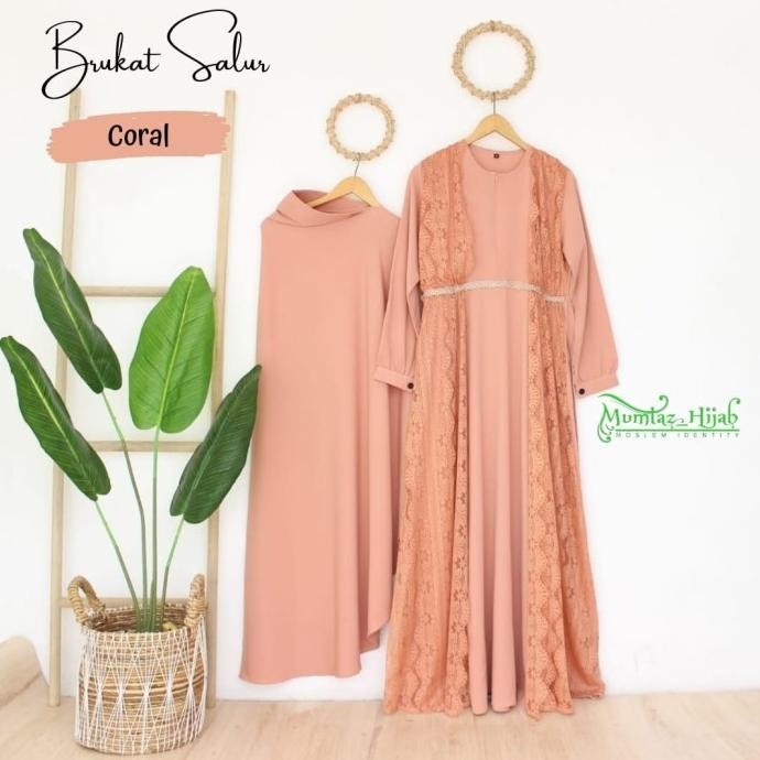 Brukat Salur Set Gamis Syari Original Mumtaz Hijab