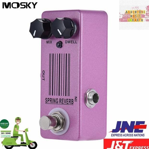 Mosky Spring Reverb Pedal Efek Gitar Reverb