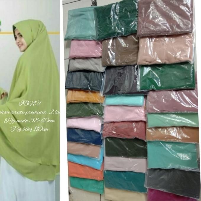 Jilbab Syar'I Ceruti 2 Layer
