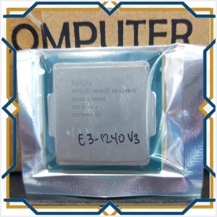 [Abz] Processor Intel Xeon E3 1240 V3 3.40Ghz Lga 1150 Bergaransi