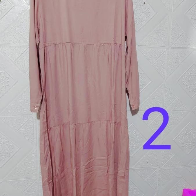 M/L/Xl-Gamis Rampel Bawah-Gamis Daster/St. Yves/Daster Muslim/Polos