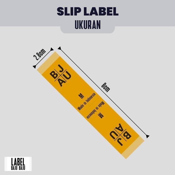 

Label Baju Custom Woven 125 Lusin / 1.500 Pcs