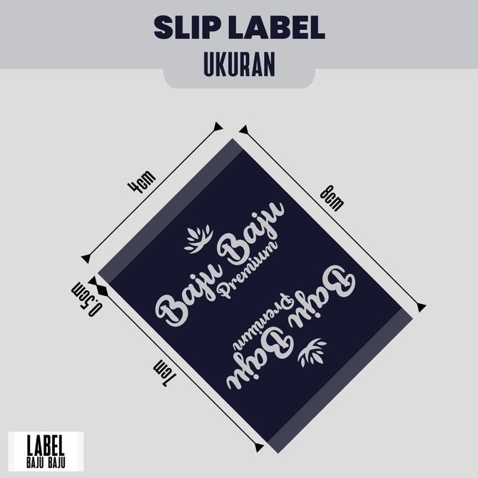 

(1.500Pcs / 125 Lusin) Label Baju Custom Woven Murah Terjangkau