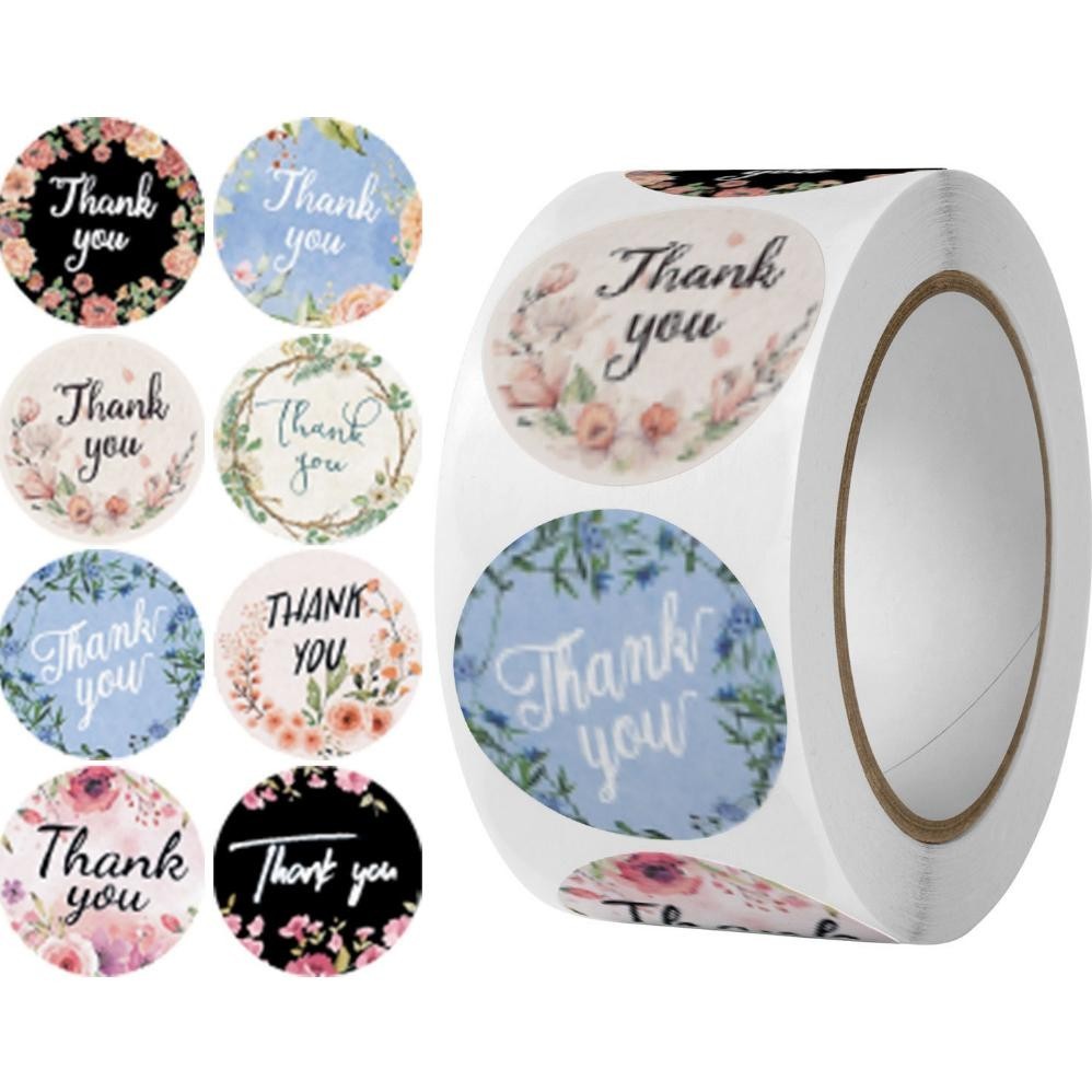 

( 27AN.ID ) 1 Roll 500 Pcs Stiker H455 Stiker Label Thank You For Your Order