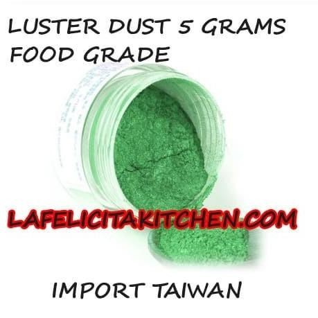 

5gram HIJAU GREEN POWDER DUST EDIBLE COKLAT LUSTER KUE FOOD PEWARNA