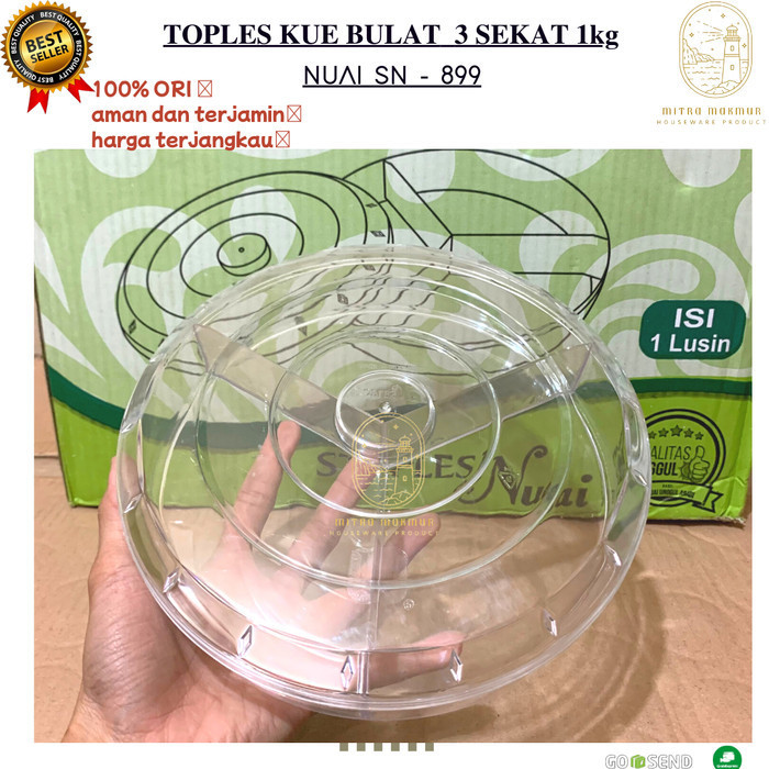 SALE TOPLES KUE KERING BULAT 3-4-5 SEKAT NUAI SN 818 SN 899 SN 1001