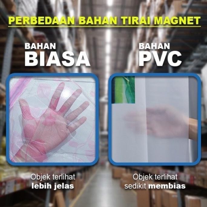 Populer Tirai Magnet Anti Nyamuk-Tirai Magnet Pvc-Tirai Magnet Ber-Ac Tebal