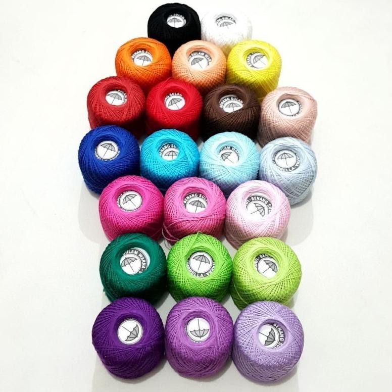 1roll Benang sulam Payung - Benang Sulam - Benang Rajut - Benang Jahit