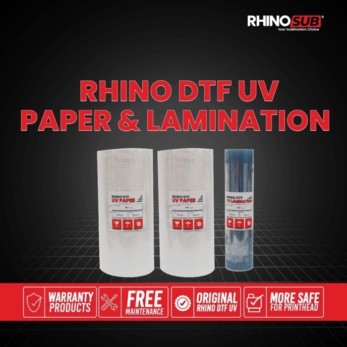 

Dtf Uv Paper Dan Laminasi Roll Premium Quality Rhino Paper