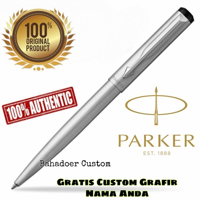 

Pulpen Signature Parker Original Vector Silver Klip Silver Stainless