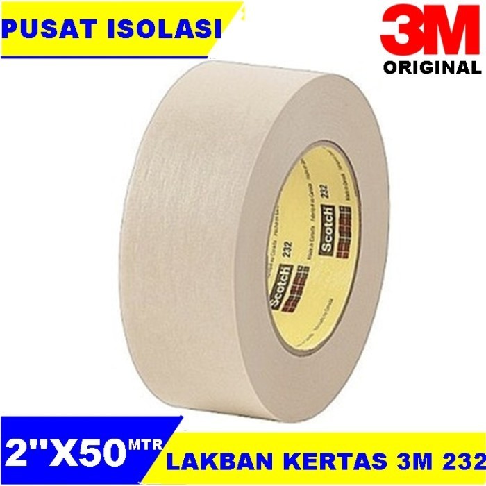 

3M Scotch High Performance Masking Tape 232 Natural-48Mm X 55M/Murah