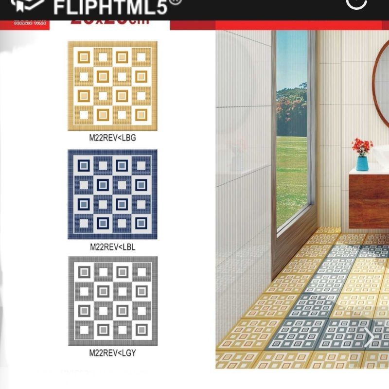 KERAMIK MATT EMBOS REVANO SERIES UKURAN 25X25 BY MUSTIKA