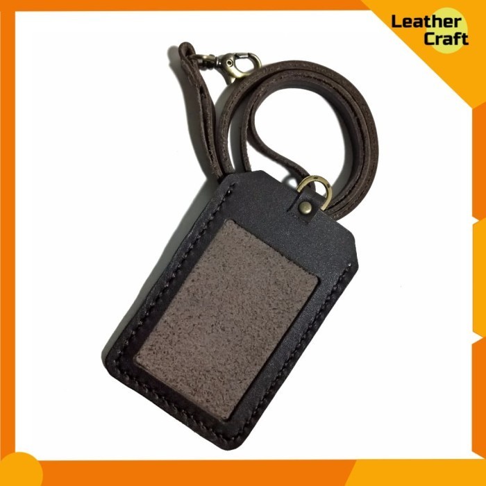 

Id Card / Nametag Leather / Gantungan Idcard / Card Holder Kulit Sapi