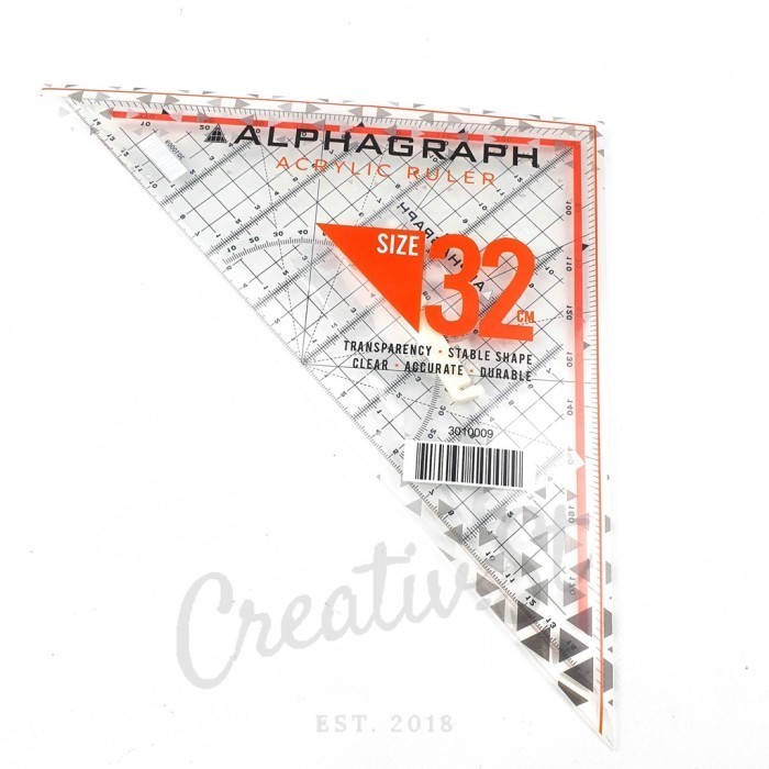 

Terlaris Penggaris Segitiga Alphagraph Acrylic Ruler Size 32