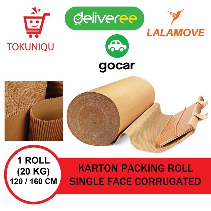 

Karton Single Face Roll Karton Lembaran Gulungan Corrugated 160 Cm