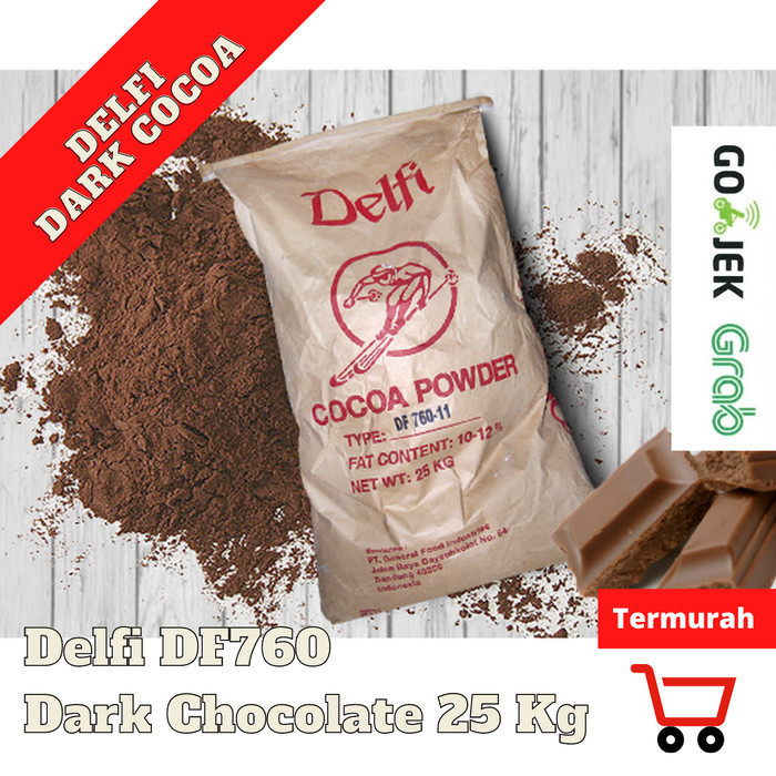 Coklat Bubuk Delfi Df760 Cocoa Powder 25Kg