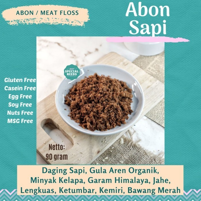 

Abon Sapi Gula Aren Organik 100G - Msg Free - Special Needs