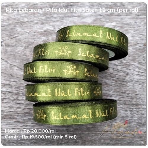 

Galb-42 : Pita Lebaran / Pita Idul Fitri Saten 1,2 Cm (Per Rol) 087