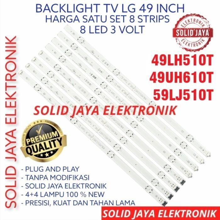 BACKLIGHT LED TV LG 49 INC 49LJ510 49LJ510T T 49LJ LAMPU BL LED 8K 49"