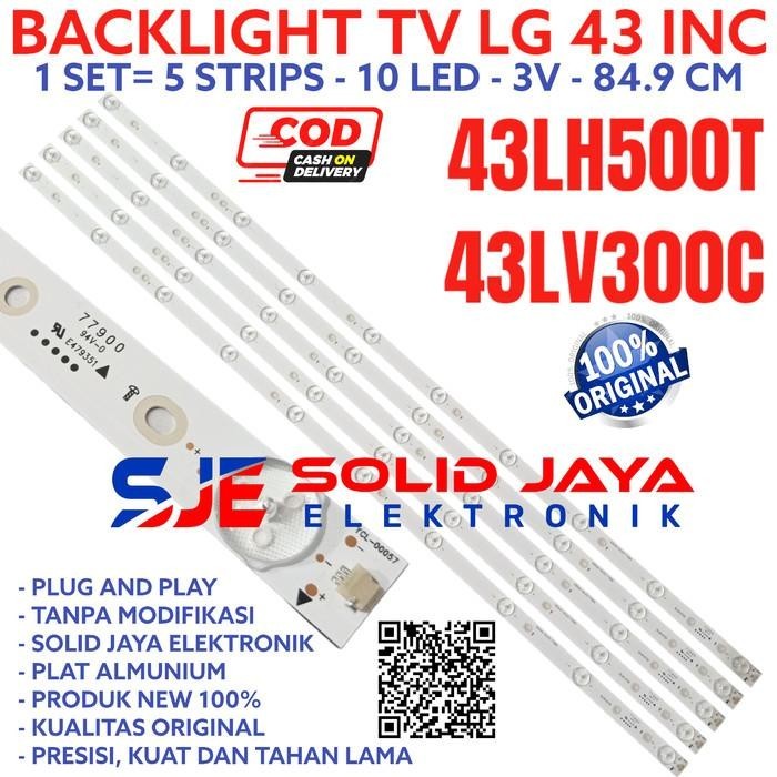 BACKLIGHT TV LED LG 43 INC 43LV300 43LH500T 43LV 43LV300C LAMPU BL 10K