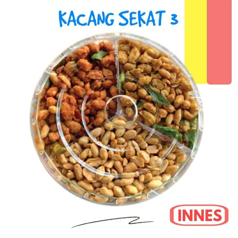 

MJS Kacang Bawang Thailand Toples Sekat 3 / Paket Parsel Parcel Hampers Lebaran