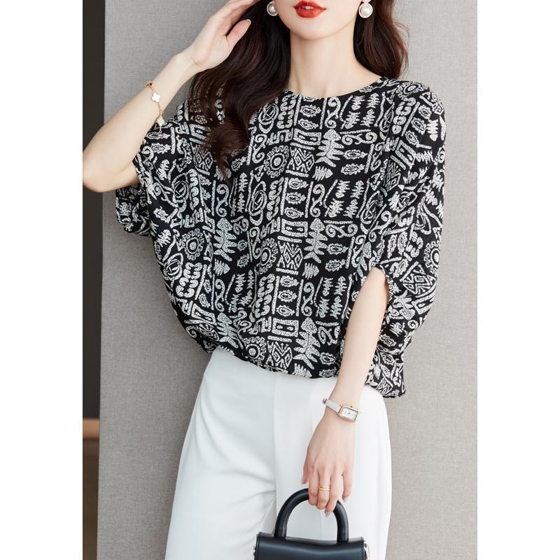 Blus Longgar Wanita, Kemeja Sifon Musim Panas