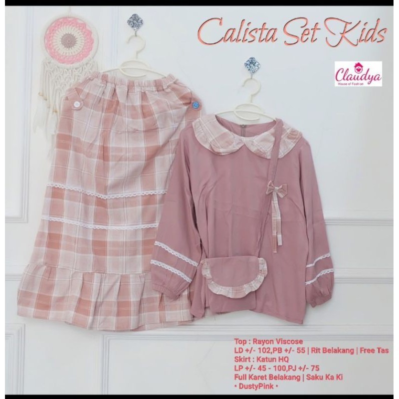 Setelan Rok Calista Set Kids Original by Kayla Claudya