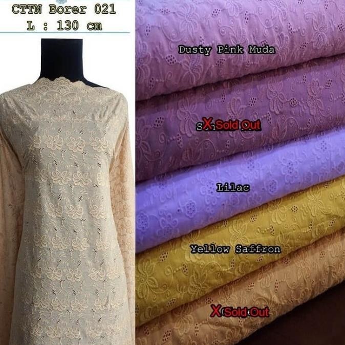 

Best Seller Kain Katun Embroidery/Katun Bordir/Katun Embro -021 Limited Edition