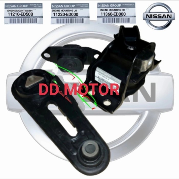 Engine Mounting Set Nissan Livina 1.5Cc Evalia 3Pc Ori