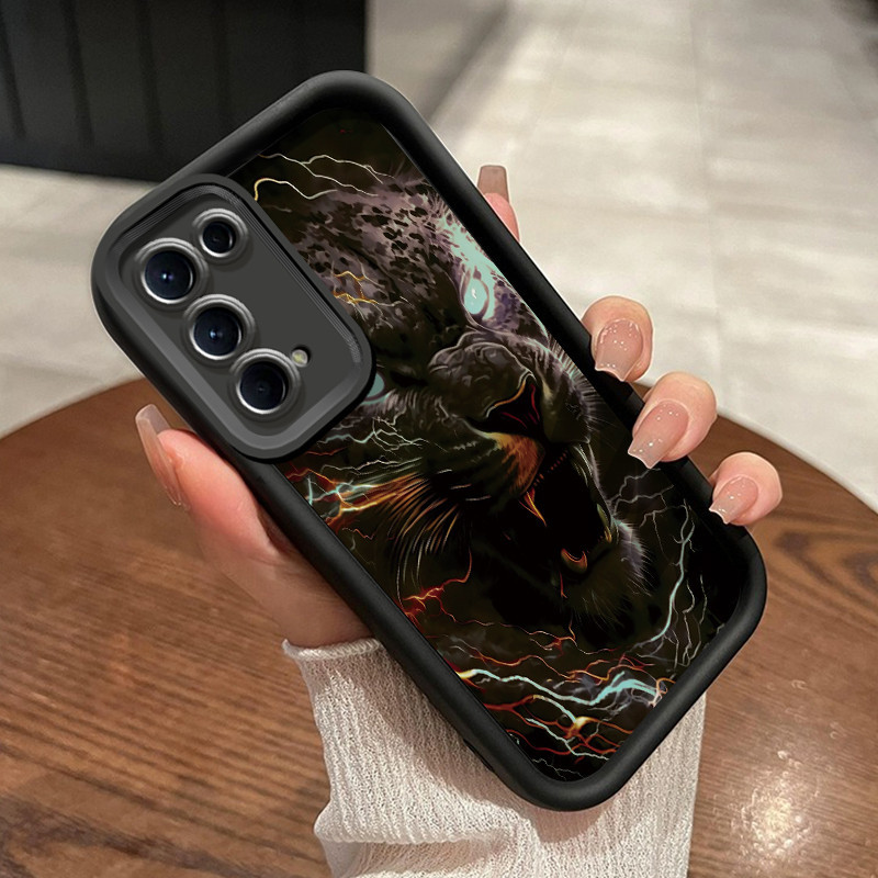 Casing Hp OPPO Reno 5 OPPO Reno 5K Case Casing ponsel untuk motif naga HP Anti drop pelindung Softca